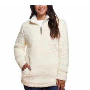 Weatherproof Vintage Women's Plush Pullover cream large